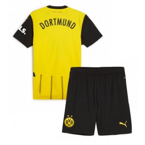 Billiga Borussia Dortmund Hemmatröja Barn 2024-25 Kortärmad (+ Korta byxor)